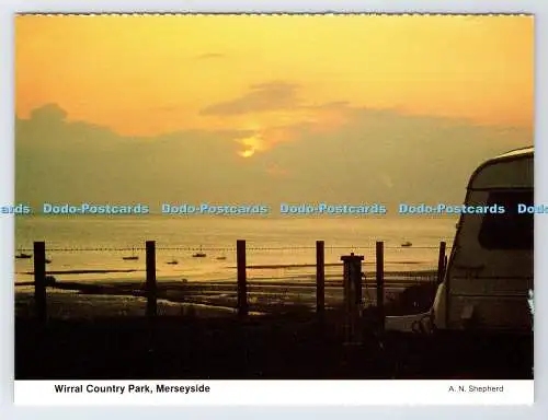 D334629 Merseyside. Wirral Country Park. Das Caravan Club Gelände am Wirral Country