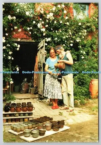 D326649 Wales. gefärbt. Llandovery. Rhandirmwyn. Bill und Clare Marno im Schlepptau