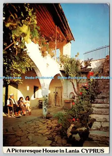 D326651 Zypern. Malerisches Haus in Lania. J. Arthur Dixon. Newport. England. D