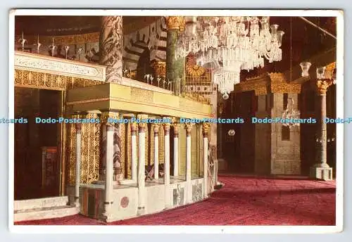 D334642 Jerusalem. Felsendom. Innenraum. Uvachrom. A.G. München