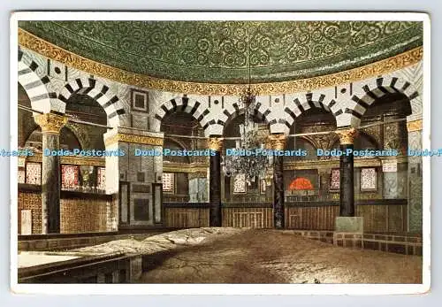 D334644 Jerusalem. Felsendom. Innenraum. Uvachrom. A.G. München