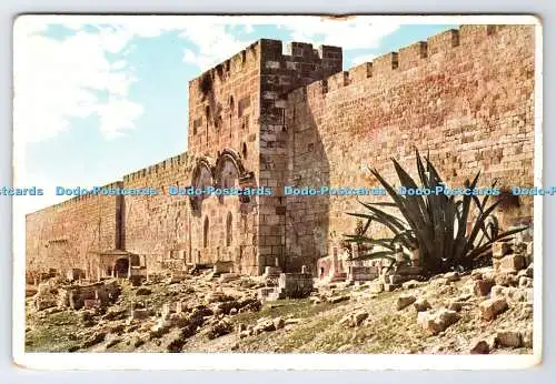 D334648 Jerusalem. Das Golden Gate. Uvachrom. A. G. München