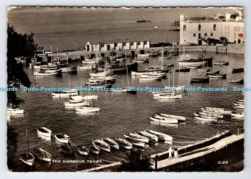 D334656 Tenby. Der Hafen. RP. 1958