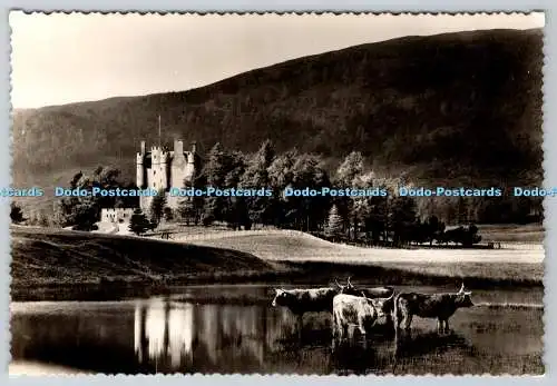 D331884 Braemar. Altes Mar Castle vom Fluss Dee. Valentinstag. RP
