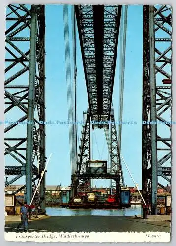 D326683 Middlesbrough. Transporterbrücke. Valentine Drucker und Verlage. Du