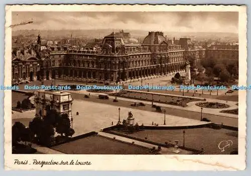 D331896 Paris. Perspektive Sur le Louvre. Gany