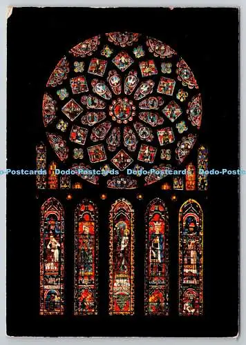 D325850 Cathedrales de Chartres. Rose Nord. M. Lescuyer et Fils. Lyon. Ektachrom