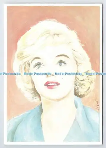 D3344686 Marilyn Monroe. Filmstars der fünfziger Jahre. Jane Hart. Bernstein Postkarten
