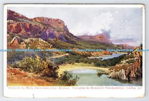 D3344694 Corfou. Vue Prise du Monastere Paleokastritza