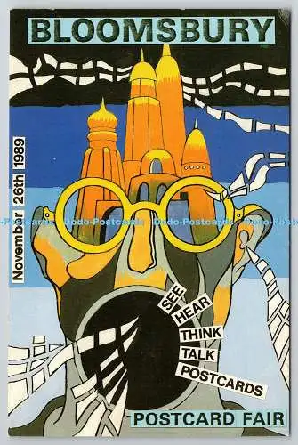 D329298 Bloomsbury Postkartenmesse 26. November 1989. Teresa Schofield. IPM Promo