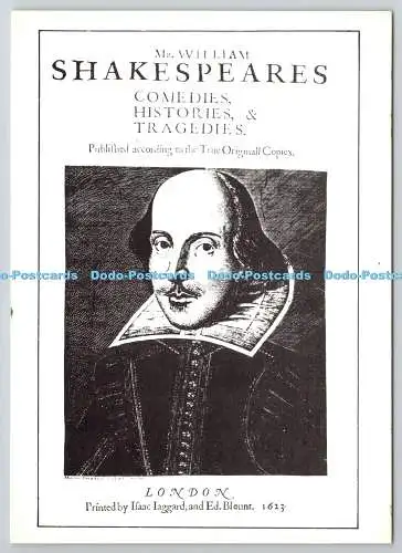 D325898 Titelblatt des ersten Folios. Erste gesammelte Ausgabe von Shakespeares p