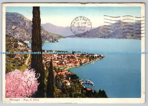 D331948 Menaggio. Lago di Como. Brunner. PM. Haslemere. Surrey. 1952