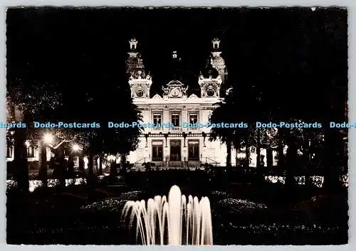 D331949 Monte Carlo. La Nuit. Les Jardins et le Casino Illumines. La Cigogne. Ein