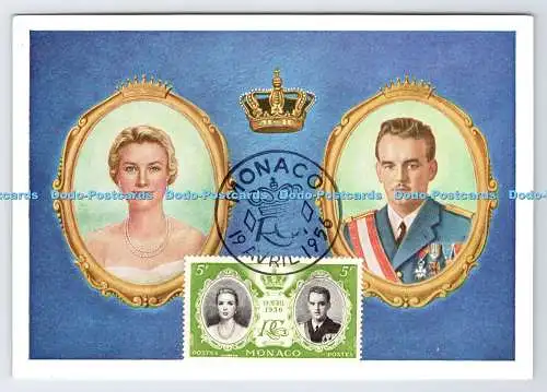 D334740 Monaco. Prinzessin Gracia. Prinz Rainier Grimaldi. Bourgogne. Detaille Lo