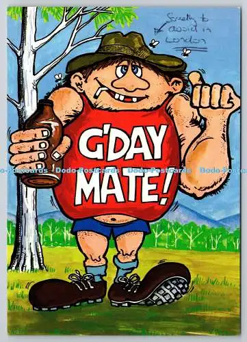 D325945 G Day aus Australien. Bartel Collectors World. RSP 216. Postkarte