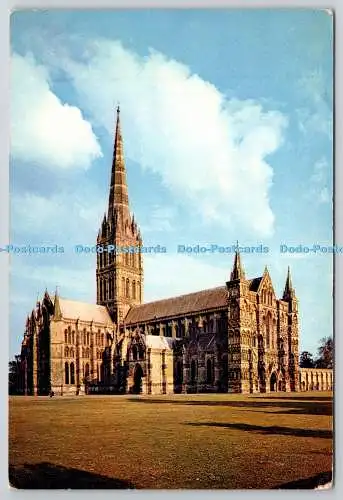 D326785 Kathedrale von Salisbury. J. Arthur Dixon. Newport. Farbfoto. Natura