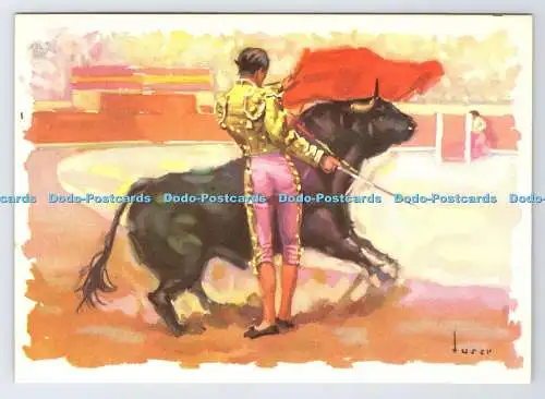 D334781 Stierkampfszene. Matador. Archivo Artistico. Barcelona. Espana