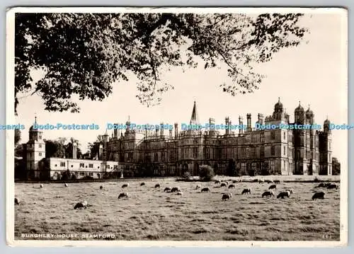 D332005 Stamford. Burghley House. Postkarte