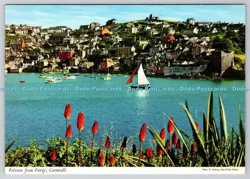 D326799 Cornwall. Polruan aus Fowey. E. Ludwig. John Hinde. London. Bedruckt in
