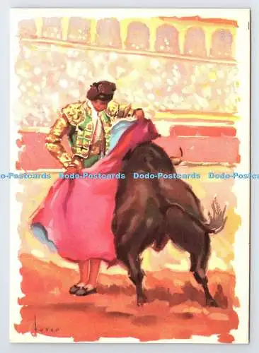 D334785 Stierkampfszene. Matador. Archivo Artistico. Barcelona. Espana
