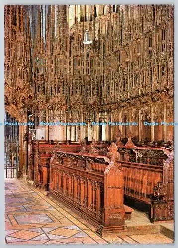 D325968 England. Cheshire. Chester Cathedral. Das Chorgestühl. Topische Presse. L
