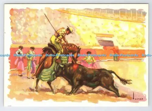D334786 Stierkampfszene. Matador. Archivo Artistico. Barcelona. Espana