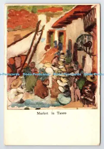 D334788 Markt in Taxco. Gedruckt in Mexiko
