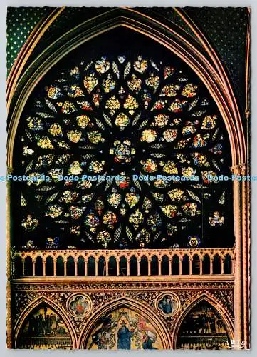 D325981 Frankreich. Paris. La Sainte Chapelle. Grande rose de la Fassade. Chantal. Me