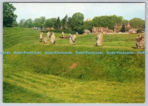 D326830 Avebury. Steinkreis. J. Salmon. Sevenoaks. Postkarte Kamerafarbe. Engl