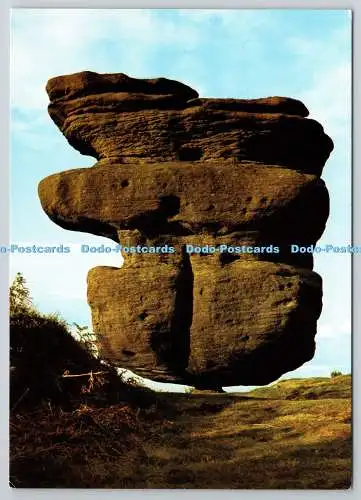 D326003 Yorkshire. Brimham Rocks. Idol Rock. National Trust. Richter Postkarte. Ha