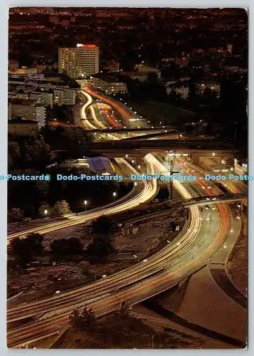 D329400 Deutschland. Berlin. Autobahn A100. Kunst und Bild. 1971. Postkarte