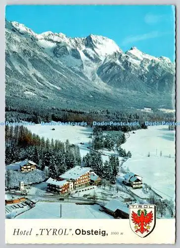 D326004 Obsteig. Hotel Tyrol. Beliebtes Tiroler Ferienzentrum zum Sommer und Gewinnen