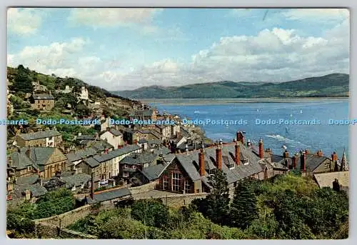 D326844 Merionethshire. Gesamtansicht von Aberdovey und der Dovey-Mündung. J. Arth