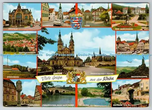 D332053 Viele Grusse aus der Rhon. Hilders. E.W.S. Multi View