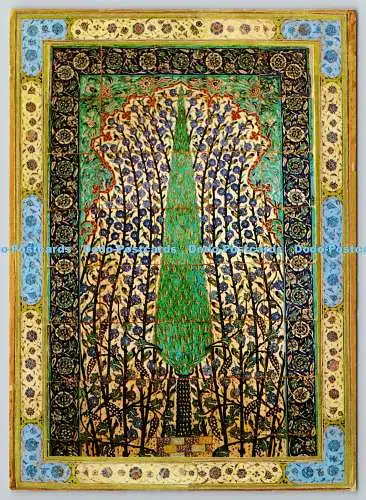 D329411 Zypresse. Handbemalte Fliese. Jerusalem. W. Turnowskys Art. Tel Aviv. Isra