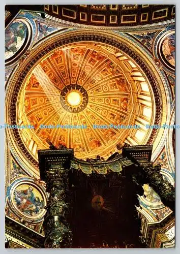 D329413 Roma. Basilika St. Peter das Innere aus der Kuppel. TS. Tecnograf s