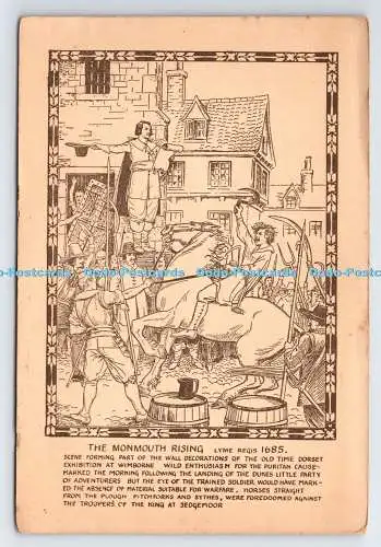 D334834 Lyme Regis. The Monmouth Rising. Postkarte