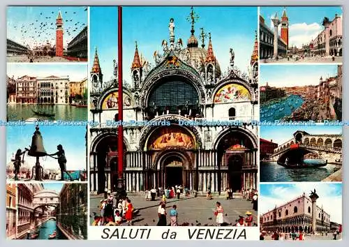 D326854 Saluti da Venezia. ARDO. P. Marzari s.r.l. Schio. N. 333. Postkarte. Mu