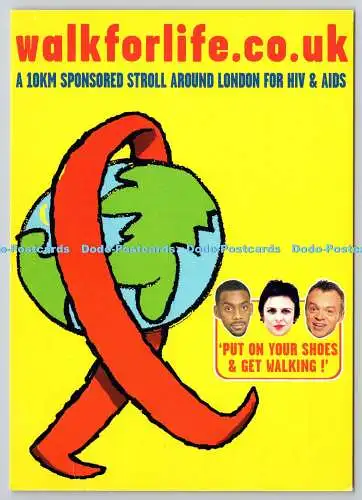 D326024 10 km gesponserter Spaziergang durch London wegen HIV und AIDS Sonntag, 22. Juni 20