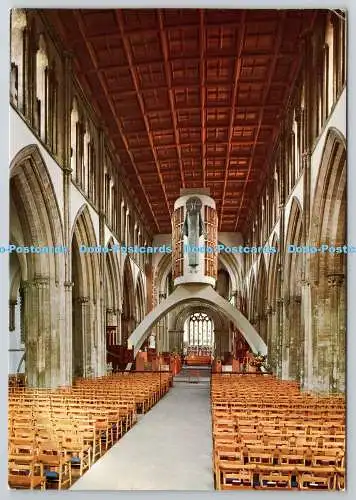 D329420 Kathedrale von Llandaff. Das Kirchenschiff mit Blick nach Osten. Pitkin Bildpostkarten. L
