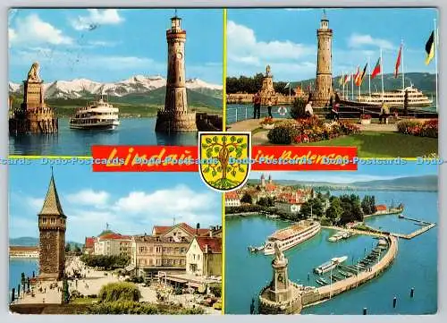 D326867 Deutschland. Lindau im Bodensee. Schoning. Lübeck. 1968. Postkarte. Multi vie