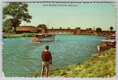 D332078 Norfolk Broads. Acle Bridge. E. A. Webster. Gt. Yarmouth. 1960
