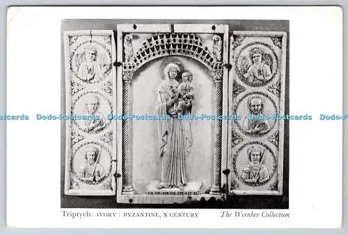 D326871 London. Kollektion Wernher. Triptychon. Elfenbein. Byzantinisch. X Jahrhundert. Vinta