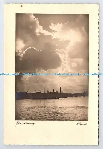 D3344858 London. Waterloo Bridge. Sturmwarnung. D. Conrad. London. Kommen Sie und sehen Sie G