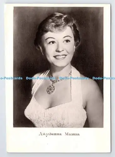 D334861 Julietta Mazina. italienische Filmschauspielerin. Propogandabüro der Union der