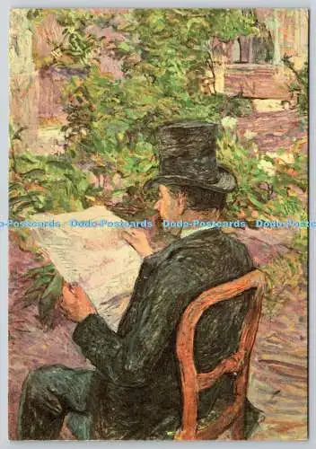 D329440 Toulouse Lautrec. Mr. Wunsch, dass Dihau eine Zeitung liest. Ponte Vecchio. N