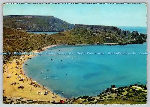 D326884 Malta. Ghain Tuffieha Bay. Malta Import and Export House. 1968. Postkarte