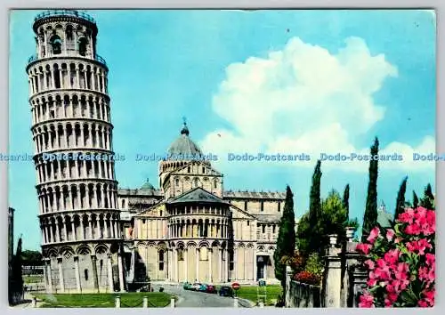 D326885 Pisa. Schiefer Turm und Apsis der Kathedrale. Stich Grafico. Cesare Cape