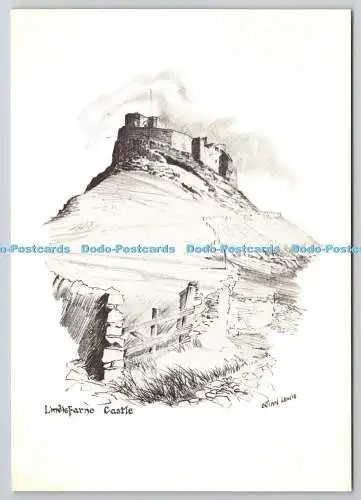 D329447 Schloss Lindisfarne. Erian Lewis. Torhausdrucke. Iona. Whitby. Postwagen