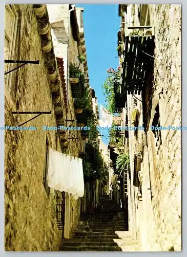 D326065 Dubrovnik. Skalinieren. Gradska ulica. NIRO Privredni Vjesnik. RJ Turistic